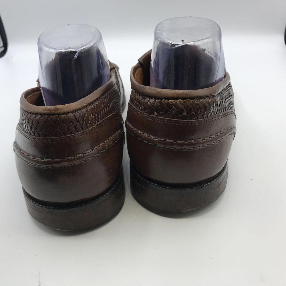 Bostonian Florentine Italy Italian Leather Weave 10 M Casual Loafer Shoes 27792 - Picture 5 of 10